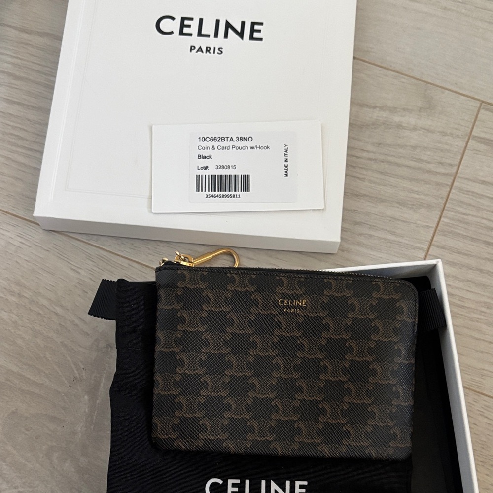 Celine Dark Brown Monogram Key Holder - Picture 8 of 8